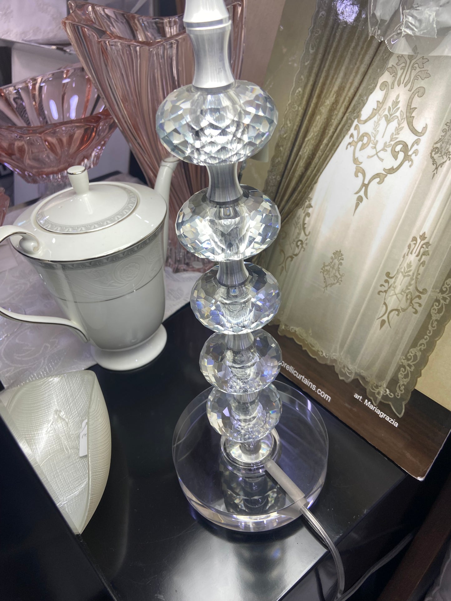 Lampada Ranoldi in cristallo H 60