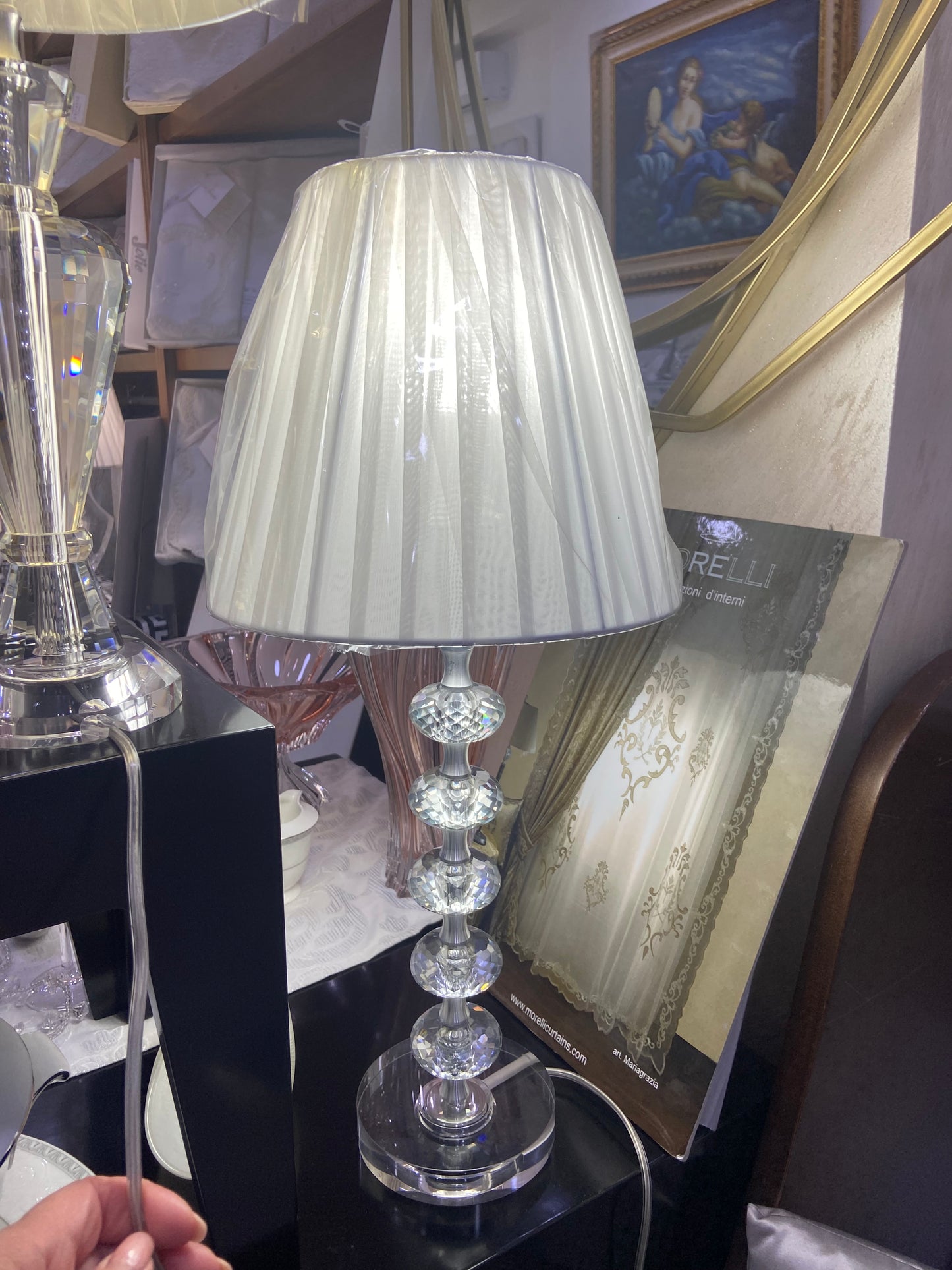Lampada Ranoldi in cristallo H 60