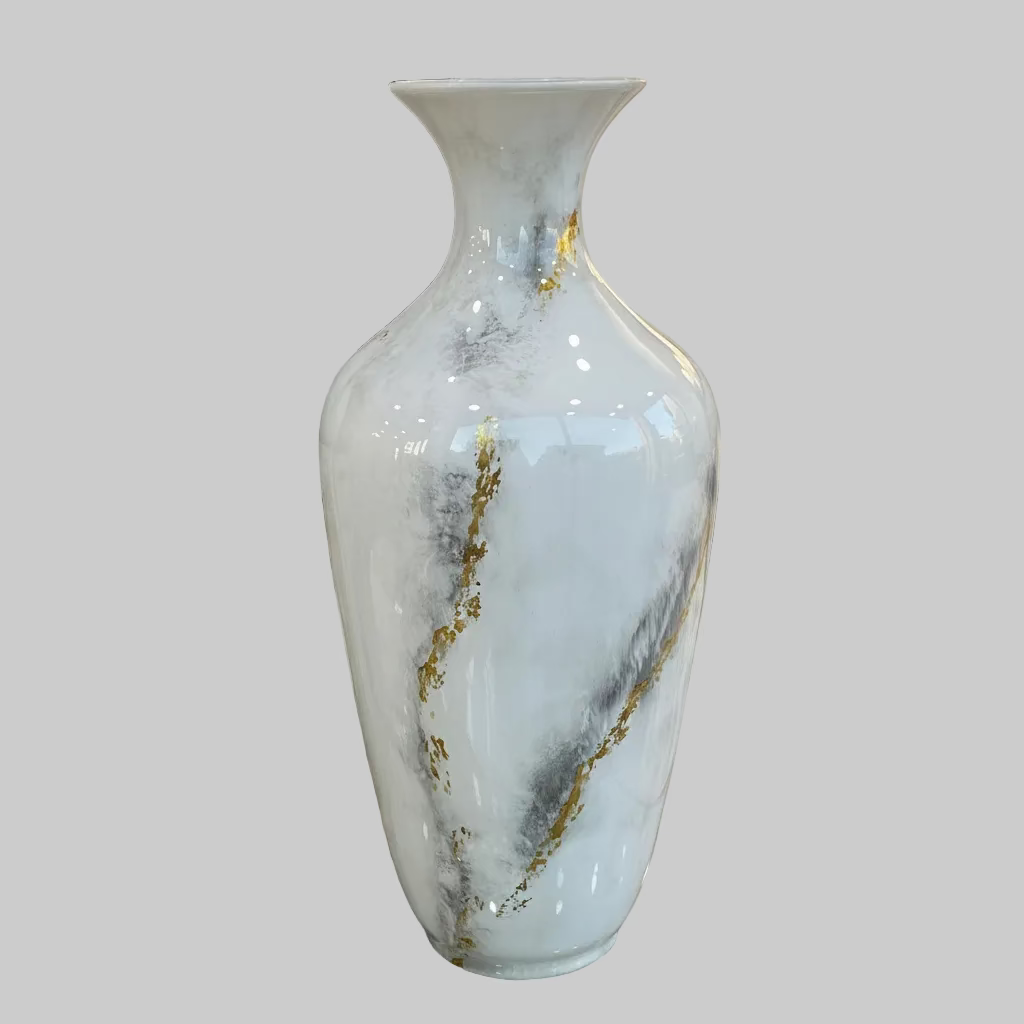 Vaso Sequenze - Effetto Marmo con Oro