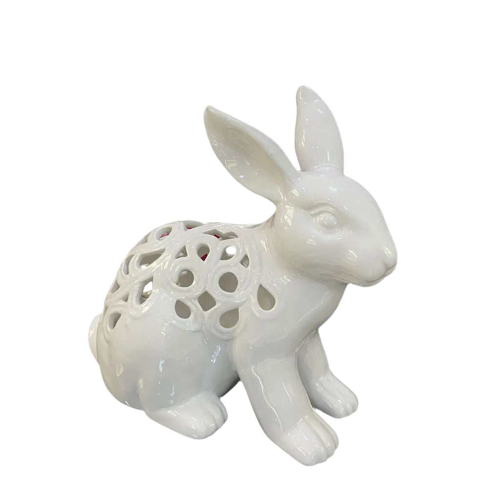 Coniglio traforato in porcellana di’ Hervit