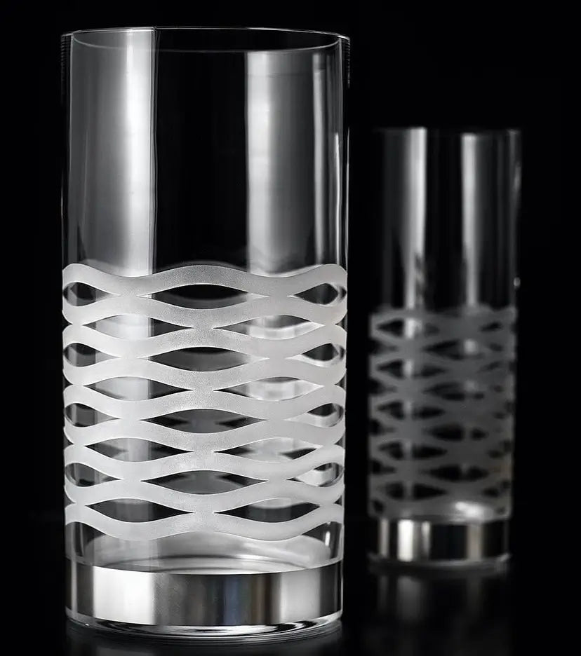 Vaso Egizia cilindrico Linea Onde