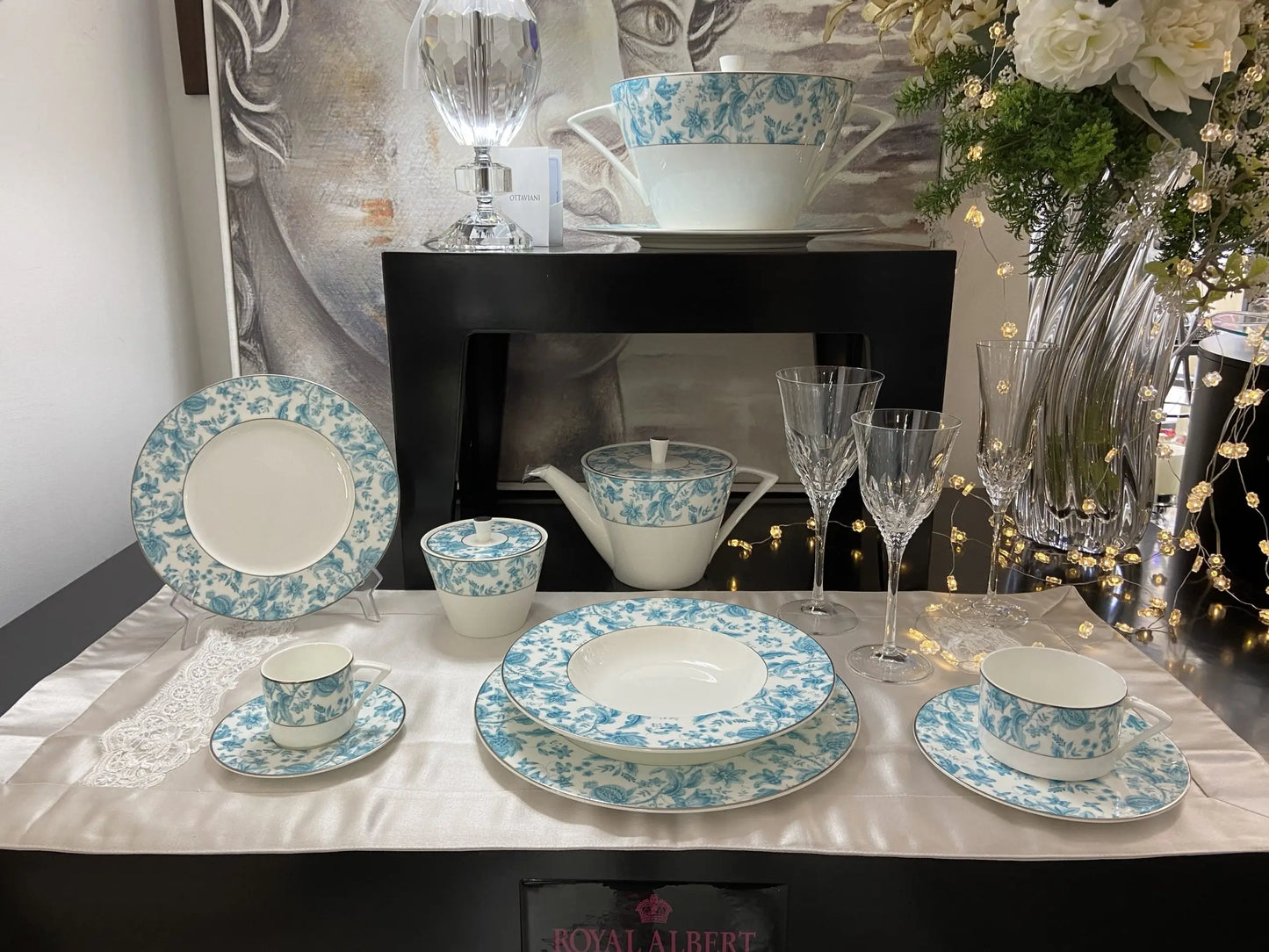 Set Servizio da Tavola di Livellara mod. Mikasa e Servizio di Bicchieri Tp Cristal