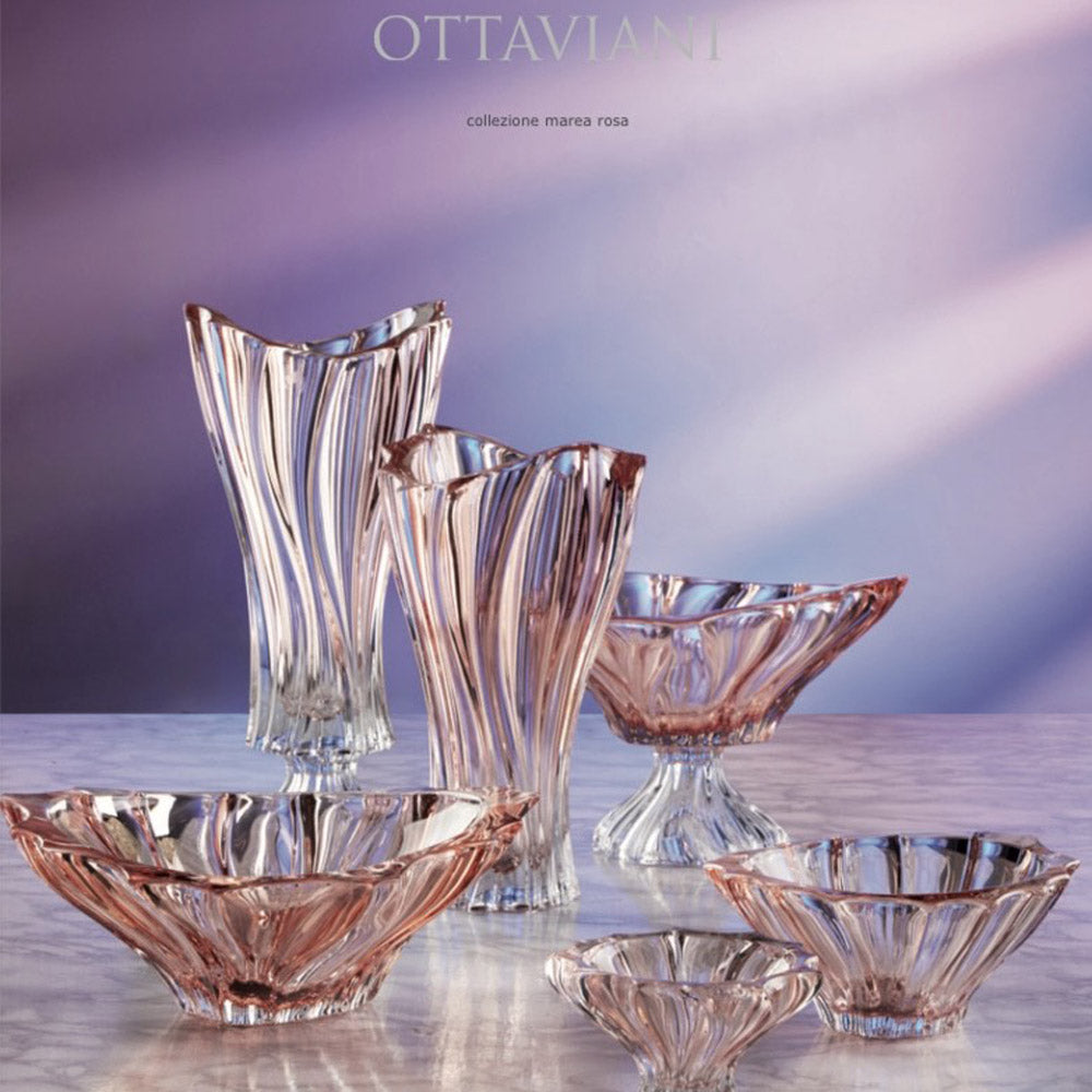 Vaso Marea in Cristallo Rosa Ottaviani