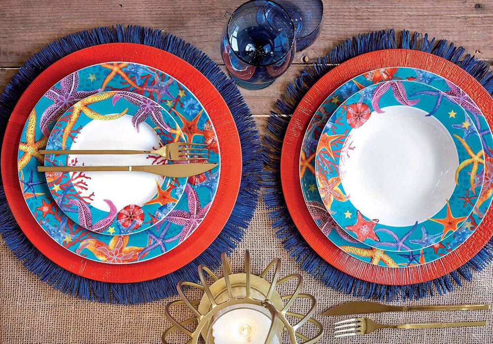 Set Piatti 48 pezzi per 12 persone Mod. Calajunco - Fade Maison