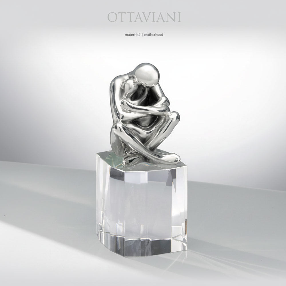 Scultura Ottaviani in Argento e Cristallo