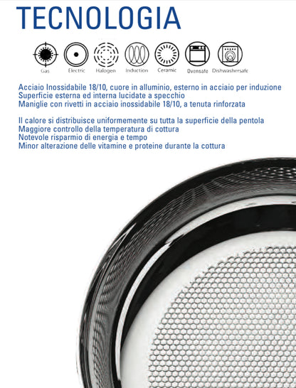 Batteria da cucina Mepra mod Attiva