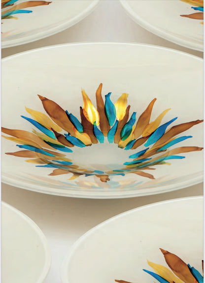 Centrotavola Sequenze - Pennellate con oro