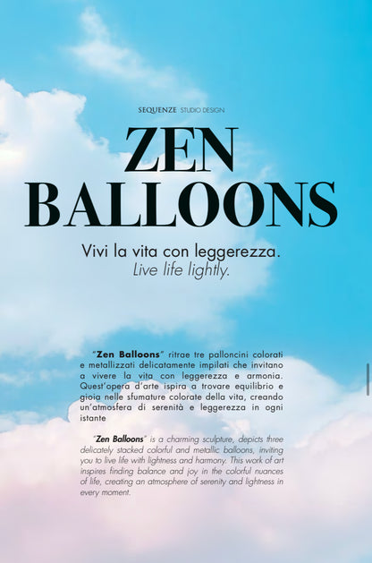 Scultura Zen Balloons di Sequenze