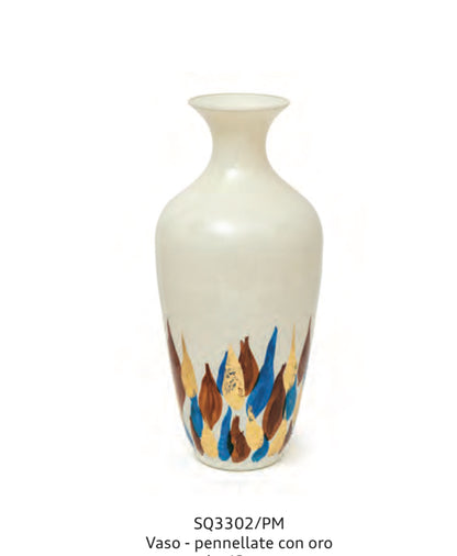 Vaso Sequenze Pennellate con Oro