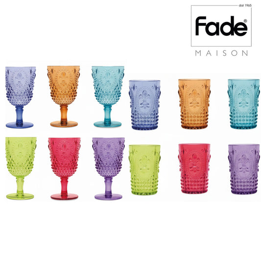 Set 24 Bicchieri e Calici Fade Maison Arlecchino Swami