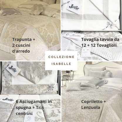 Collezione Isabelle, coordinato biancheria per la casa
