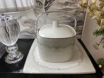 Set Servizio da Tavola di Livellara mod.Emily Silver e Servizio Bicchieri Tp Cristal