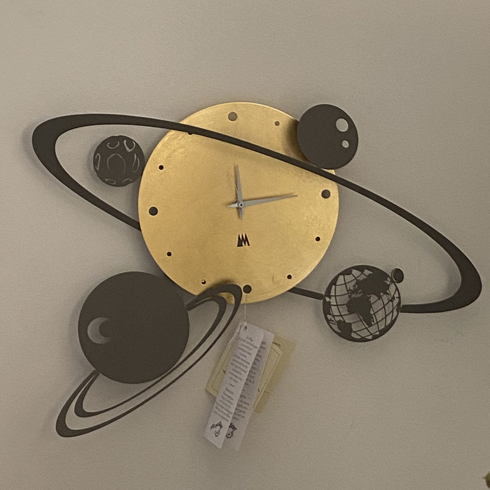 Orologio da Parete Arti e Mestieri Design Sistema Solare