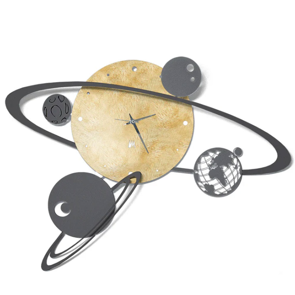 Orologio da Parete Arti e Mestieri Design Sistema Solare
