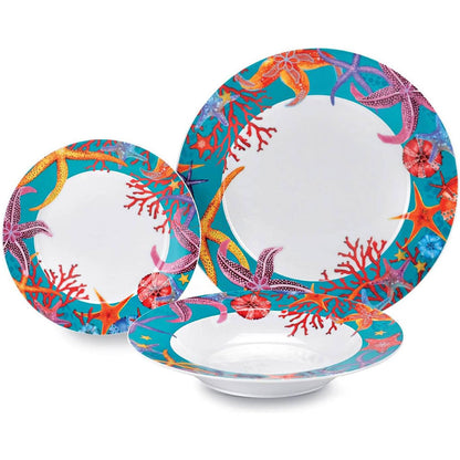 Set Piatti 48 pezzi per 12 persone Mod. Calajunco - Fade Maison