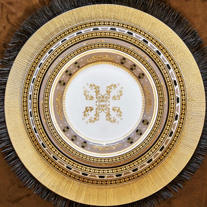 Servizio Piatti Fade Oro Nero 52pz