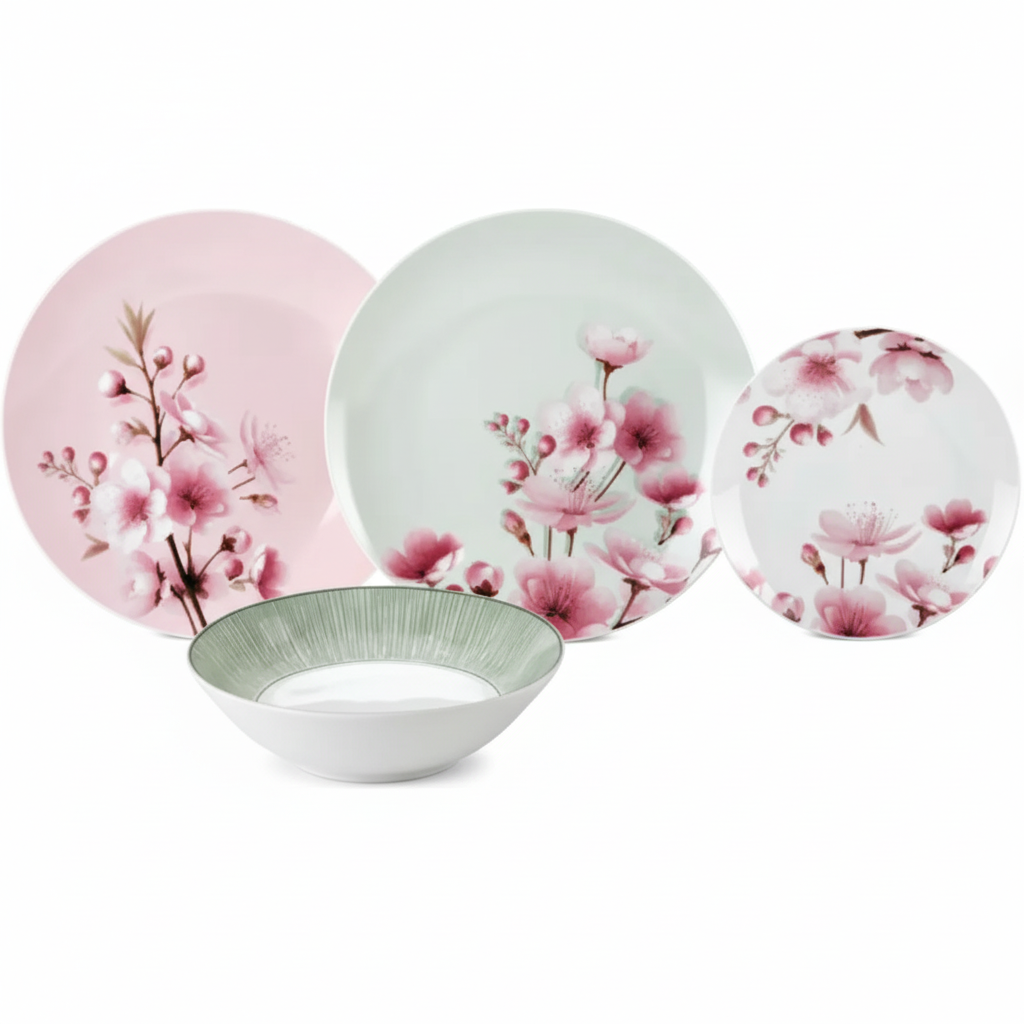 Servizio piatti spring di fade 48 pezzi 